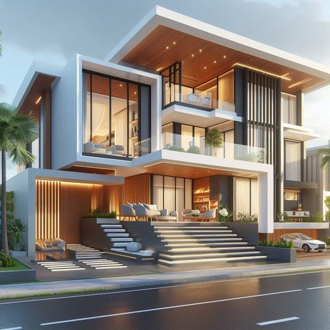 9 Ide Desain Rumah Minimalis 3 Lantai yang Terkesan Mewah, Elegan, dan Modern