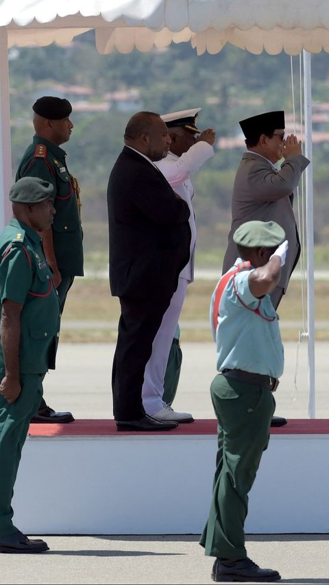 Di Papua Nugini, Prabowo akan berunding dengan para pejabat terkait isu-isu bilateral dan internasional. Foto: Andrew KUTAN / AFP