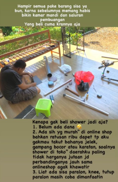 Viral Cara Kreatif Suami Bikin Shower dari Paralon, Istrinya Curhat Tiap Mandi Serasa Jadi Tanaman Hidroponik