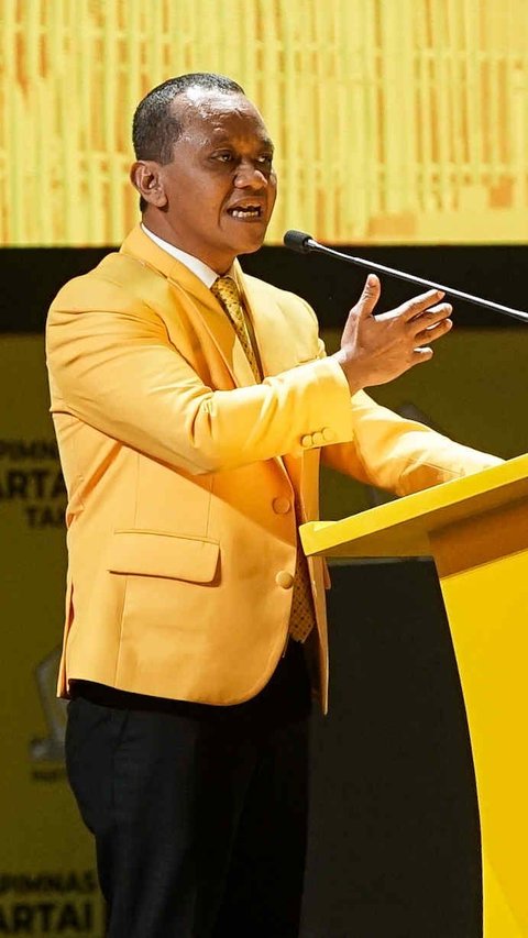 FOTO: Momen Bahlil Lahadalia Pidato Perdana sebagai Ketum Golkar, Singgung Jangan Main-Main dengan Raja Jawa