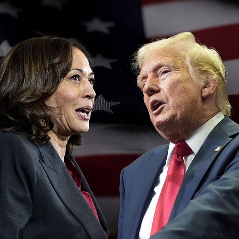 Potret Trump Pidato Dikelilingi Kaca Anti Peluru, Umbar Ketakutan Sebut Kamala Harris Picu Perang Dunia Ketiga