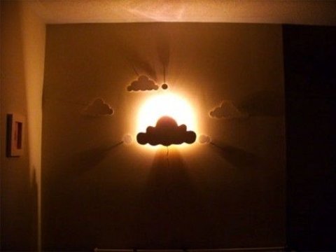 4. Desain Lampu Kamar Tidur Berwarna Hangat<br>