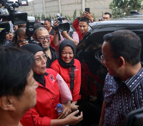 FOTO: Potret Kemesraan Anies Baswedan dan Petinggi DPD PDIP, Sinyal Dapat Dukungan Maju Pilkada Jakarta?