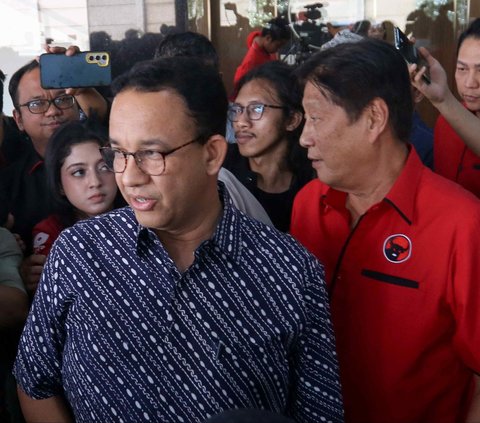 FOTO: Potret Kemesraan Anies Baswedan dan Petinggi DPD PDIP, Sinyal Dapat Dukungan Maju Pilkada Jakarta?