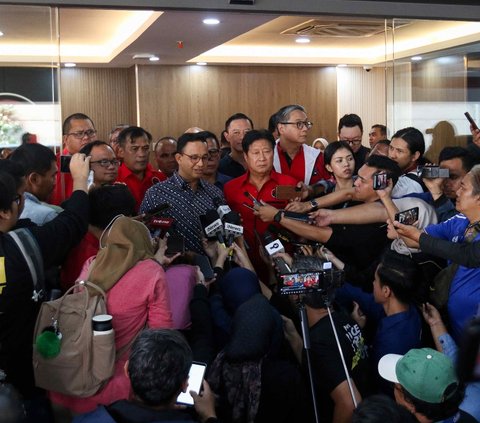 FOTO: Potret Kemesraan Anies Baswedan dan Petinggi DPD PDIP, Sinyal Dapat Dukungan Maju Pilkada Jakarta?