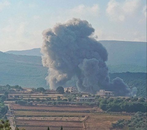 FOTO: Pertempuran Mendebarkan Drone Hizbullah vs Jet Tempur Israel, Langit Perbatasan Lebanon Mencekam!