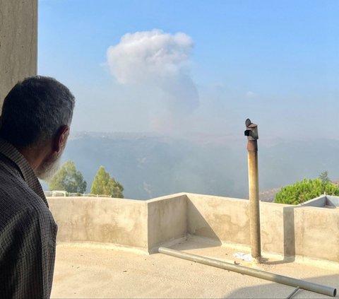 FOTO: Pertempuran Mendebarkan Drone Hizbullah vs Jet Tempur Israel, Langit Perbatasan Lebanon Mencekam!