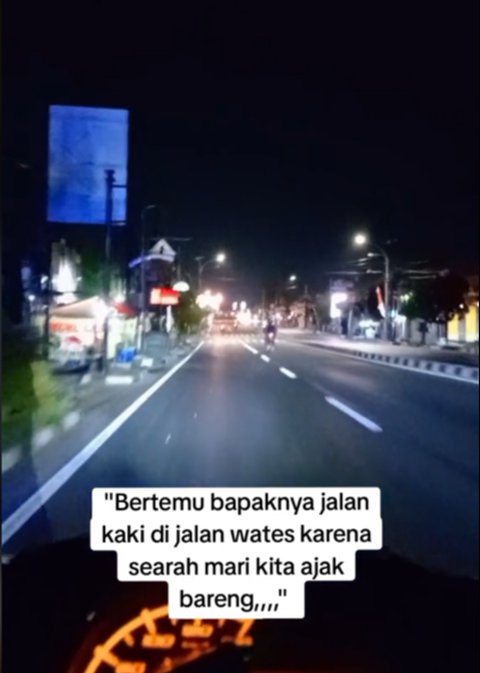 Beri Tumpangan Bapak yang Tengah Jalan Kaki di Malam Hari, Aksi Pria Ini Banjir Pujian Warganet