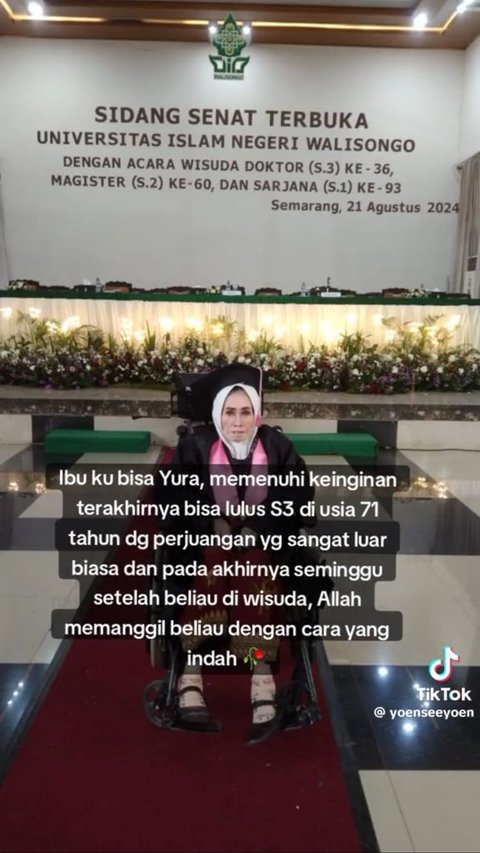 Wanita Ini Bagikan Kisah Inspiratif Ibunya yang Semangat Selesaikan Pendidikan S-3 di Usia 71 Tahun, Curi Perhatian