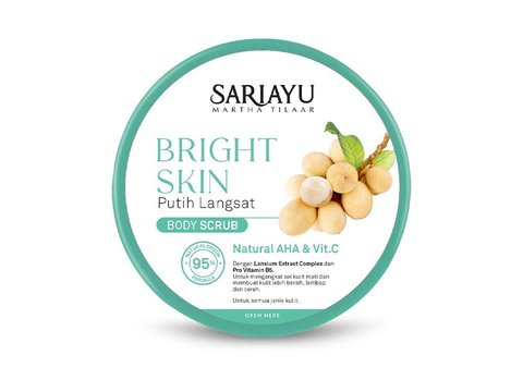 2. Sariayu Bright Skin Putih Langsat Body Scrub dari Martina Berto