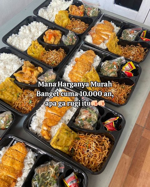 Tak Pikir Untung, Cerita Lika Liku Penjual Katering Jualan Bento Box Harga Murah Ini Viral