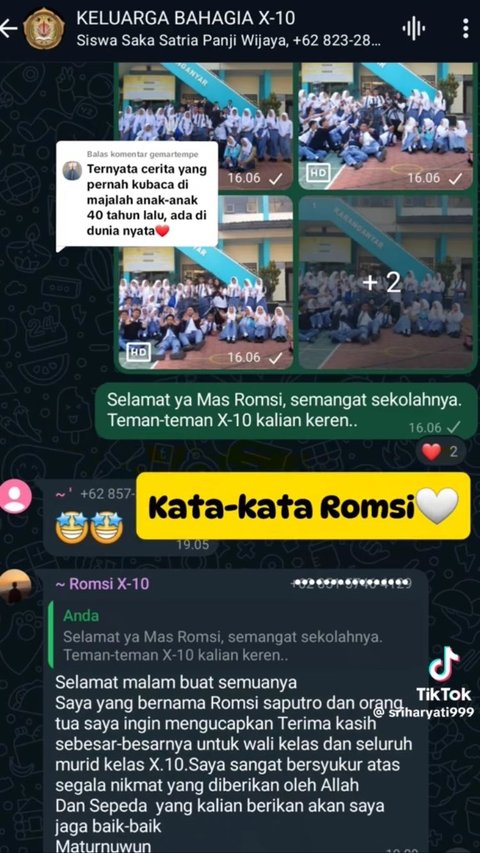 Viral Sekelompok Anak SMA Ini Iuran Beli Sepeda untuk Teman yang Jalan Kaki ke Sekolah, Tuai Pujian