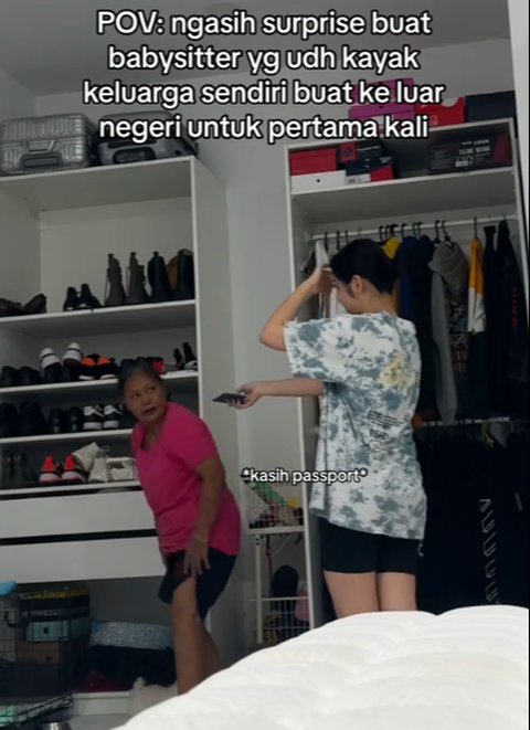 Viral Momen Kejutan Majikan Ajak Baby Sitter Jalan-jalan ke Luar Negeri, Penuh Kebahagian Bikin Haru