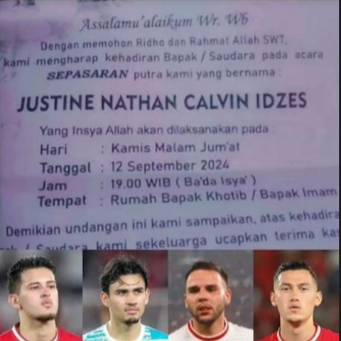 Viral Bayi ini Pakai Nama Gabungan Empat Pemain Timnas, Langsung Jadi Sorotan