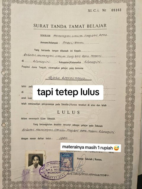 Sang Anak Temukan Rapor hingga Ijazah Jadul Milik Ayahnya, Banyak Nilai Merah hingga Izin Sakit 50 Hari