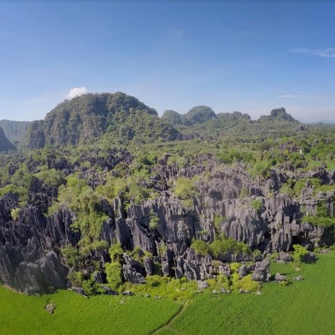 Kenalan dengan Geopark Maros-Pangkep, Kompleks Bebatuan Kapur yang Mirip Menara