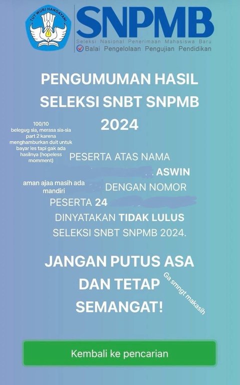 Pria Ini Bagikan Kisah Perjuangan Masuk PTN, Akhirnya Lolos usai 6 Kali Gagal