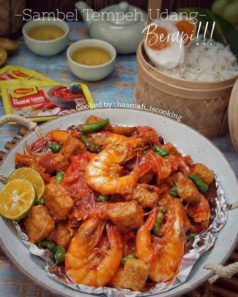 6 Resep Sambal Udang & Cumi Kekinian, Pedasnya Bikin Nagih