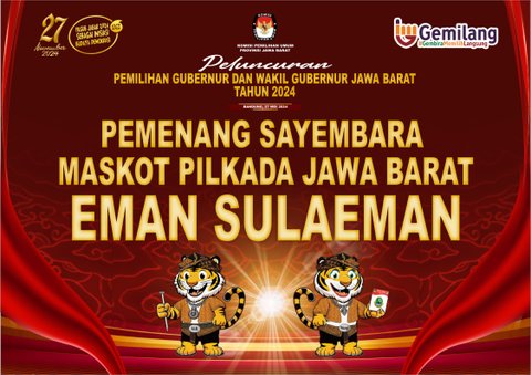 Cerita Eman Sulaeman Guru SMAN 1 Leuwiliang Pencipta Maskot Pilgub Jabar 2024, Gambarkan Kekuatan Jawa Barat Lewat 2 Harimau