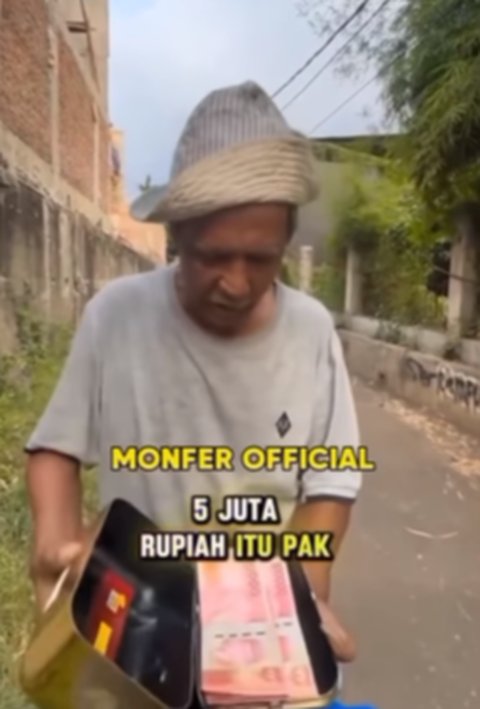 Viral Kakek Diberi Uang Rp5 Juta Ujungnya Rp200 Ribu, Penjelasan Konten Kreator jadi Omongan