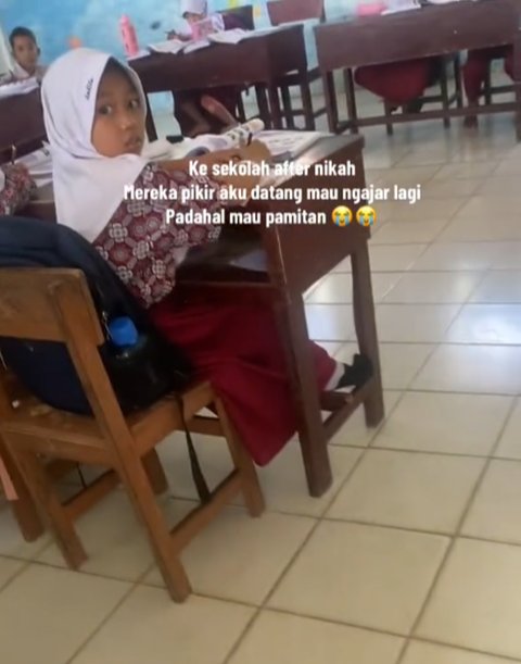 Kembali ke Sekolah Setelah Nikah, Ekspresi Para Murid Sambut Kehadiran Gurunya Ini Bikin Mewek