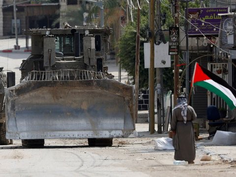 FOTO: Penampakan 70 persen Jalanan dan Infrastruktur di Jenin, Tepi Barat Hancur Dibuldozer Israel