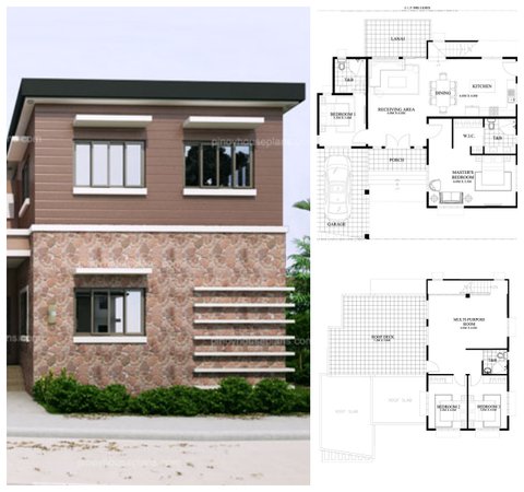 5 Denah dan Desain Rumah Minimalis Dua Kamar di Lahan Kecil, Praktis dan Bikin Betah!