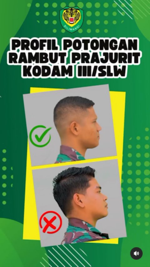 Potongan Rambut Prajurit TNI Militan Versi Kodam Siliwangi, Benar Enggak Ya?