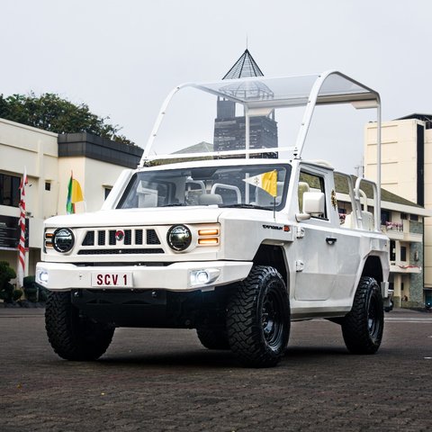 Penampakan Mobil Maung Pindad Buat Paus Fransiskus di GBK, Keren Dimodifikasi Ternyata Ada Peran Prabowo