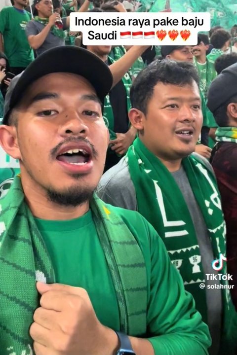 Viral ‘Suporter’ Arab Saudi Nyanyikan Lagu Indonesia Raya pada Laga Kontra Indonesia, Ini Faktanya