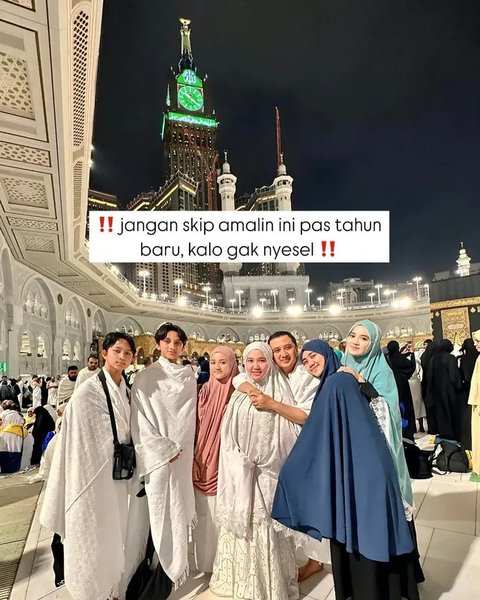 Beda Dari yang Lain, 6 Artis Ini Pilih Menikmati Pergantian Tahun Baru 2025 dengan Ibadah Umrah di Tanah Suci