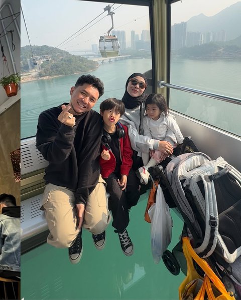 7 Potret Ananda Omesh dan Dian Ayu Lestari Ajak Anak Liburan ke Hong Kong, Penuh Momen Indah