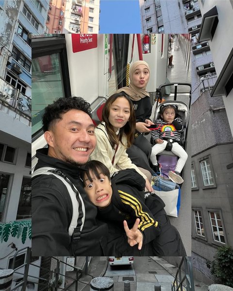 7 Potret Ananda Omesh dan Dian Ayu Lestari Ajak Anak Liburan ke Hong Kong, Penuh Momen Indah