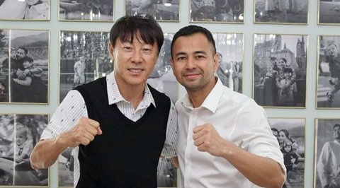 Raffi Ahmad Sampaikan Terima Kasih untuk Shin Tae-Yong, Dukungan Haru Curi Perhatian