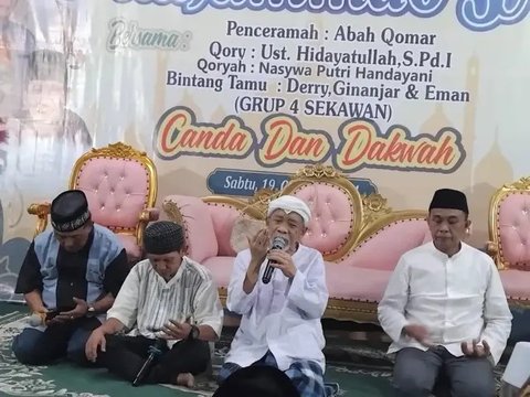 Foto Lawas Mendiang Abah Qomar Bareng Grup 4 Sekawan, Kompak dari Muda hingga Usia Senja