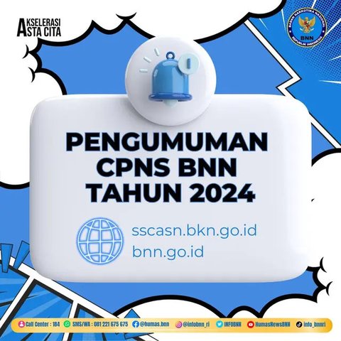 Hasil Akhir Seleksi CPNS BNN 2024, 70 Peserta Lolos Masuk Daftar