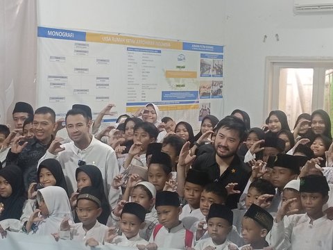 Berbagi Kebahagiaan, Raffi Ahmad dan Bos Mobil Mewah Rudi Salim Ajak Anak Panti Asuhan untuk Bercita-cita Tinggi