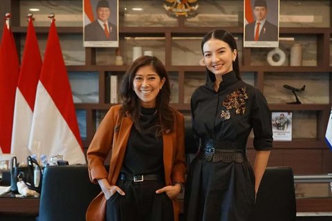 Potret Raline Shah Bersama Meutya Hafid, Ternyata Sering Kerja Bareng Sebelum Dilantik Jadi Stafsus Kementerian Komdigi