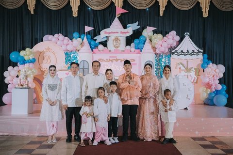 Dekorasi Serba Pink, Intip 6 Potret Aqiqah Bebingah Sekaligus Ulang Tahun Kaesang Pangarep