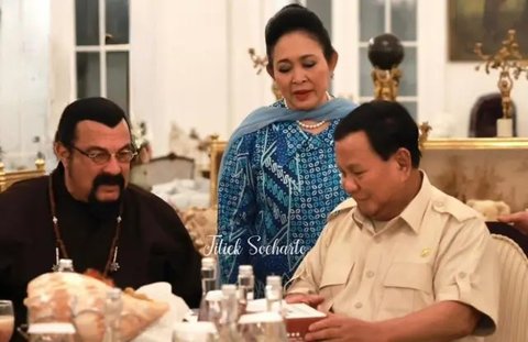 Titiek Soeharto Tunjukkan Keakraban Saat Menjamu Prabowo dan Steven Seagal, Ini Potretnya