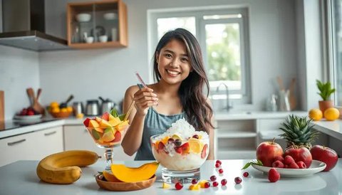 Es Buah Enak dan Sehat, Coba Resep Setup Pepaya Nanas Ini