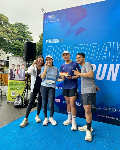 Rayakan Ulang Tahun ke-51, Rieke 'Oneng' Gelar Birthday Run di GBK '51 Tahun, Umur baru, Semangat Baru'