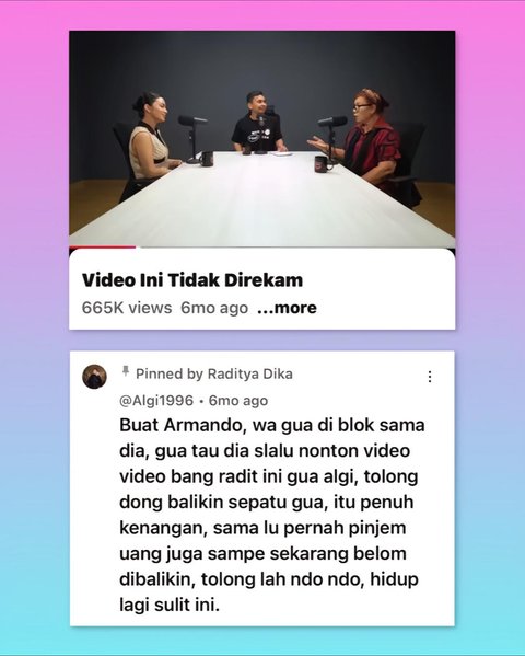 Tagih Utang Lewat Kolom Komentar di Video Komedian Raditya Dika, Senyum Semringah Usahanya Berhasil