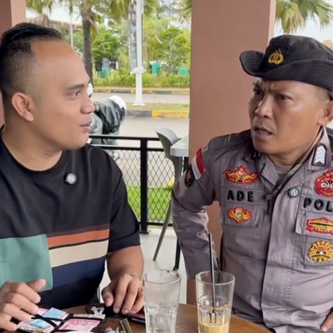 Polisi Rocker Melongo Main Tebak-tebakan Kata, Ending-nya Bisa Nebak Dapat Uang Rp1 Juta