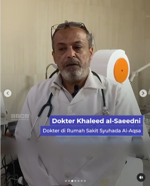 Ini Contoh Nyata Dokter Punya Dedikasi Luar Biasa, Tetap Mengobati Warga Gaza Meski Satu Kakinya Diamputasi karena Bom Israel