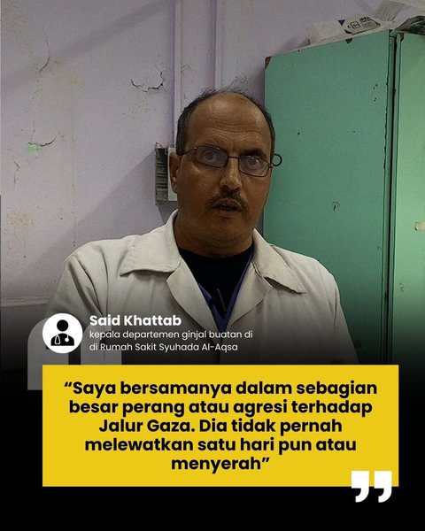 Ini Contoh Nyata Dokter Punya Dedikasi Luar Biasa, Tetap Mengobati Warga Gaza Meski Satu Kakinya Diamputasi karena Bom Israel