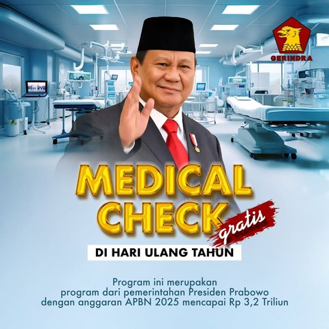 Begini Kategori Medical Check Up Gratis dari Presiden Prabowo, Perhatikan Tiap Tes yang Diberikan