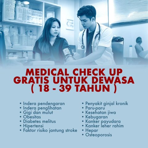 Begini Kategori Medical Check Up Gratis dari Presiden Prabowo, Perhatikan Tiap Tes yang Diberikan