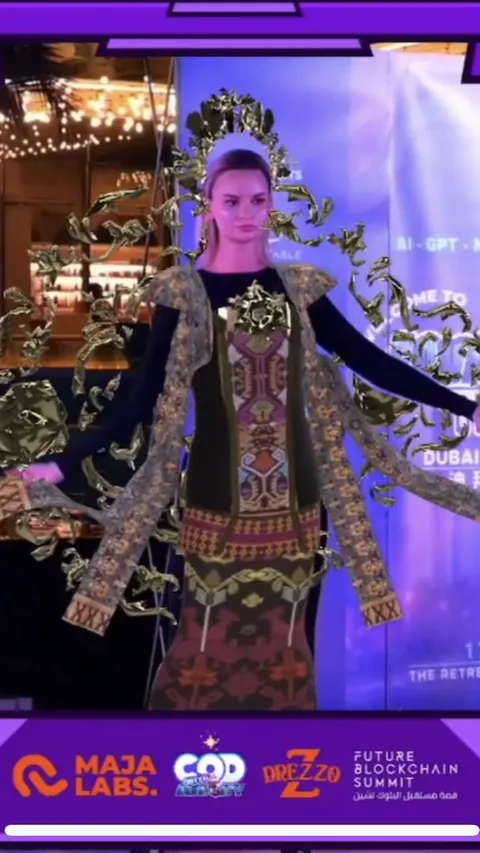 AR Fashion Karya Anak Bangsa Mejeng di Dubai, Tampilkan Kain 3D Endek & Songket Bali