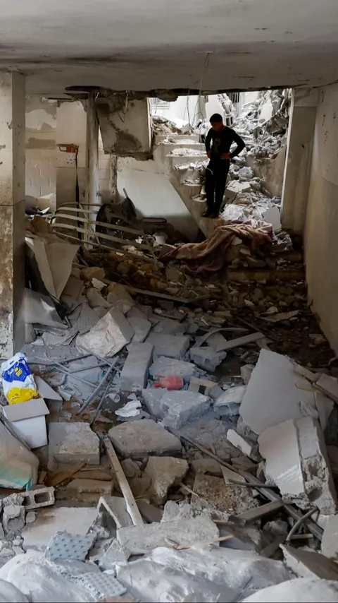 FOTO: Kondisi Masjid di Tepi Barat yang Dibom Israel, Hancur Berantakan dan Diklaim Zionis Markas Hamas